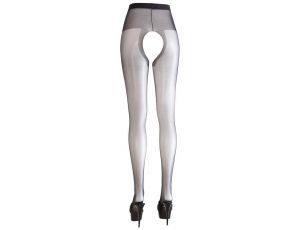 Rajstopy z otwartym kroczem Cottelli LEGWEAR czarne 20 DEN