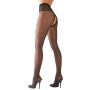 Rajstopy z otwartym kroczem Cottelli LEGWEAR czarne 20 DEN - 6