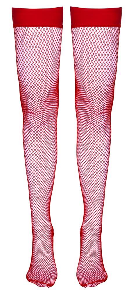 Hold-up Stockings red M