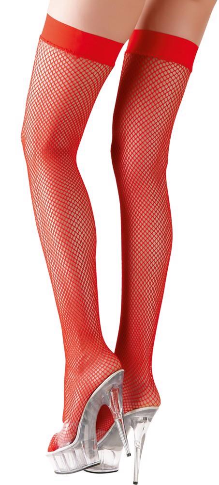 Hold-up Stockings red L