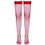 Hold-up Stockings red L - 3