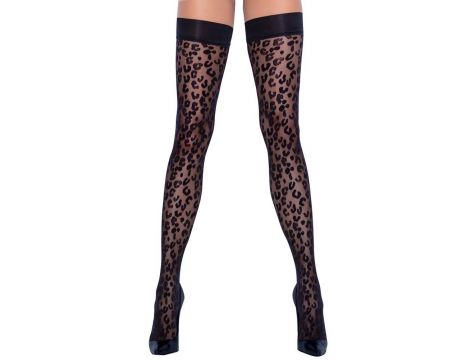 Pończochy samonośne Cottelli LEGWEAR leo 30 den - 5