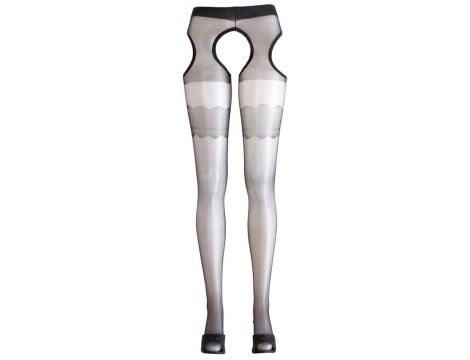 Rajstopy ouvert z podwiązkami Cottelli LEGWEAR L - 2