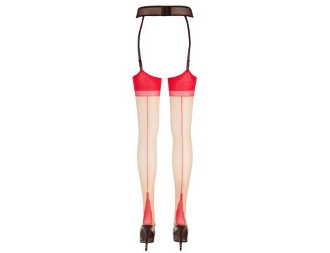 Stockings skin/red 5 - 6