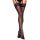 Pończochy z koronką Cottelli LEGWEAR czarne M 20 den