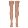 Pończochy z koronką Cottelli LEGWEAR cieliste L - 5
