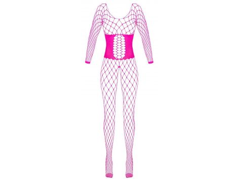Body siatkowe Fantasy różowe z dżetami Cottelli - 7