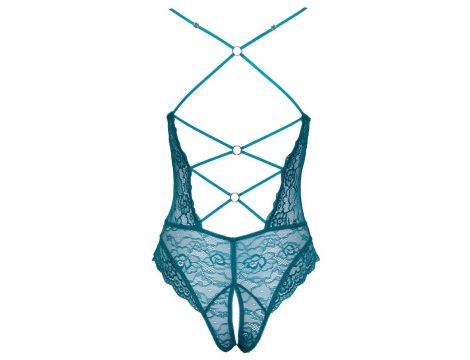 Body ouvert koronka Cottelli LINGERIE benzynowy M - 8