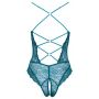 Body koronkowe Ouvert Cottelli LINGERIE benzynowe L - 9