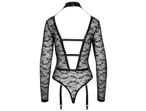 Body koronkowe z długim rękawem Cottelli LINGERIE S - 6