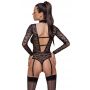 Body koronkowe z długim rękawem Cottelli LINGERIE S - 5