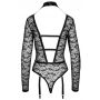 Body koronkowe z długim rękawem Cottelli LINGERIE S - 7