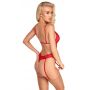 Body erotyczne kissable czerwone koronkowe S/M - 4