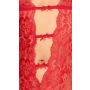 Body erotyczne kissable czerwone koronkowe S/M - 6