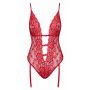 Body erotyczne kissable czerwone koronkowe S/M - 8