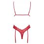Body erotyczne kissable czerwone koronkowe S/M - 5