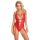 Body erotyczne kissable czerwone koronkowe S/M