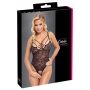 Body koronkowe Cottelli LINGERIE czarne z pierścieniami L - 9