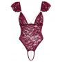 Body Cottelli bordowe z perełkami L - 4