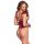 Body Cottelli bordowe z perełkami L