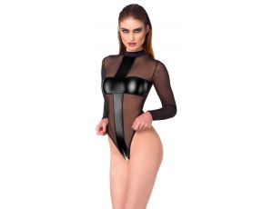 Body erotyczne transparentne Noir Cross M