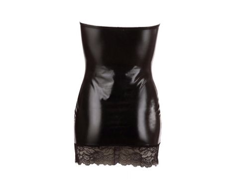 Sukienka wet look halter Cottelli PARTY czarna L - 7