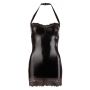 Sukienka wet look halter Cottelli PARTY czarna L - 4