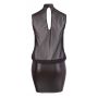 Sukienka mini Cottelli Curves transparentna czarna XL - 7