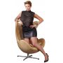 Mini sukienka przezroczysta Cottelli CURVES czarna 4XL - 4