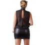 Mini sukienka przezroczysta Cottelli CURVES czarna 4XL - 6