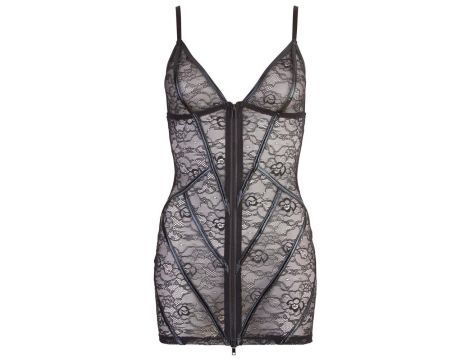 Sukienka koronkowa Cottelli LINGERIE czarna XL - 5