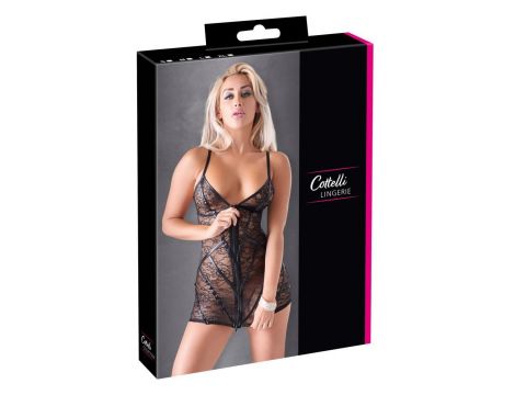 Sukienka koronkowa Cottelli LINGERIE czarna XL - 7