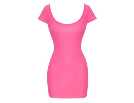 Sukienka elastyczna Cottelli PARTY hot pink M - 7