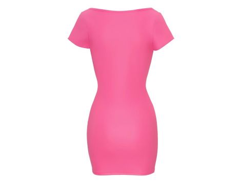 Sukienka elastyczna Cottelli PARTY hot pink M - 5