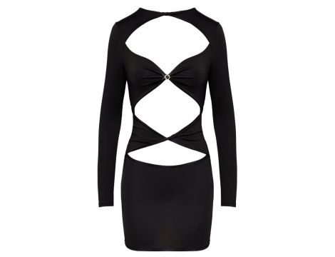 Mini dress black L - 3
