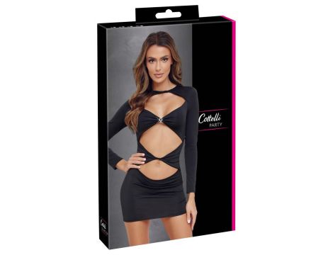 Mini dress black L - 6