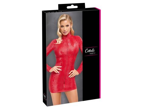 Sukienka wężowa Cottelli PARTY czerwona M - 5
