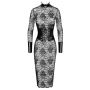 Noir Dress Lace L - 8