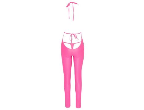 Jumpsuit hot pink L - 5