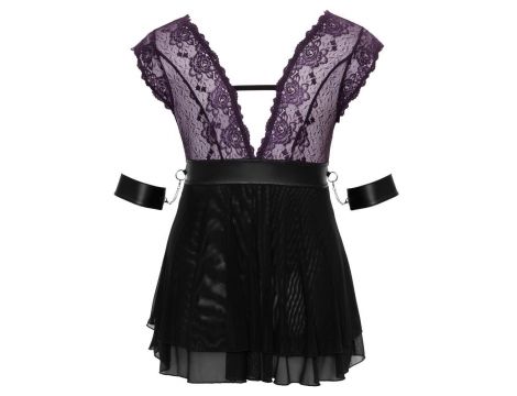 Babydoll bondage Cottelli BONDAGE liliowy 2XL - 7