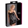 Koszulka nocna satynowa Cottelli LINGERIE czarna S - 6
