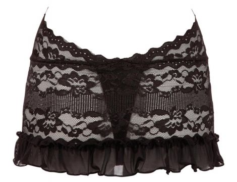 Lace Dress black L - 7