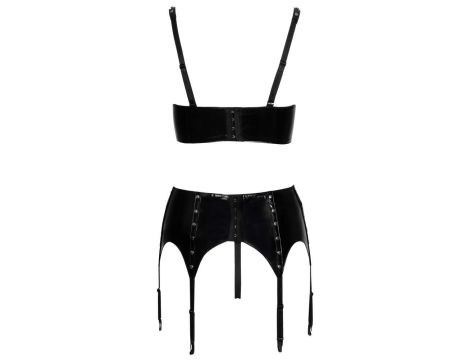 Vinyl Shelf Bra Set XL - 6