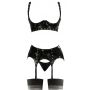 Vinyl Shelf Bra Set XL - 5
