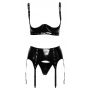 Vinyl Shelf Bra Set XL - 6