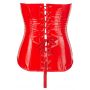 Vinyl Corset red L - 10