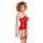 Vinyl Corset red M
