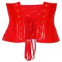 Vinyl Waist Cincher red M - 8