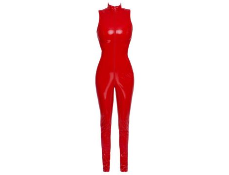 Vinyl Jumpsuit red XS - 4