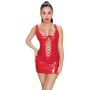 Vinyl Dress red S - 4